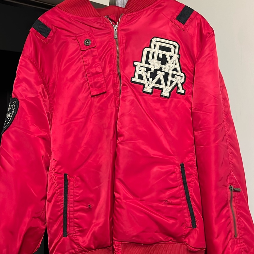 XL Rocawear red bomber jacket
